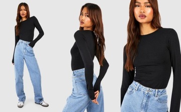 3C0A47 P29 BOOHOO TALL CZARNE BODY BASIC XS