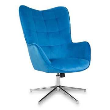 FOTEL USZAK obrotowy TAPICEROWANY SALON FO400BL