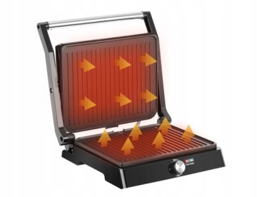 МОЩНЫЙ СКЛАДНОЙ ЭЛЕКТРИЧЕСКИЙ ГРИЛЬ ПАНИНИ 2200ВТ