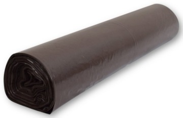 WORKI NA ŚMIECI 120L 25szt LDPE GRUBE BRĄZOWE