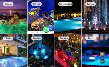 ВОДОНЕПРОНИЦАЕМАЯ RGB 13LED ЛАМПА ДЛЯ БАССЕЙНА, 2 ШТ.