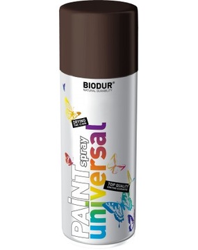 SPRAY Emalia BIODUR 400ml BRĄZOWY RAL 8017 POŁYSK