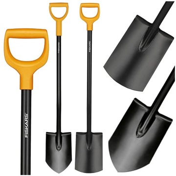 Zestaw 2 Łopat Fiskars Szpadel Prosty Ostry 117 cm