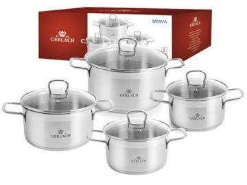 ГОРШКИ ГЕРЛАХ 8 шт. Брава АКЦИЯ!