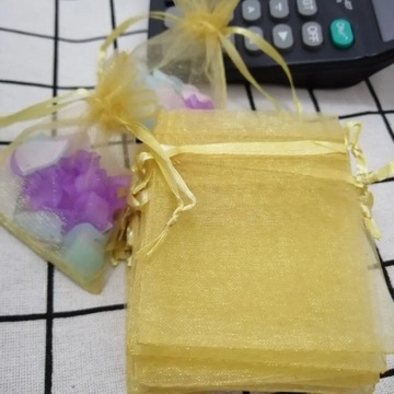 СУМКА ИЗ ОРГАНЗЫ ПОДАРОЧНАЯ УПАКОВКА КОНФЕТЫ ЮВЕЛИРНЫЕ ИЗДЕЛИЯ ПРИЧАСТИЕ 7x9 20x