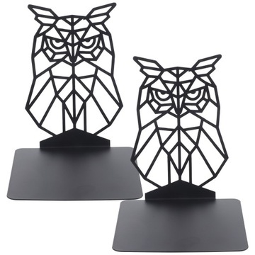 1 пара подсказок для книг. Металлическая подставка для книг. Декоративная сова.