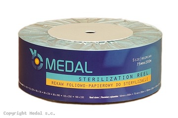 Medal Rękaw do sterylizacji - 7,5cm x 200m