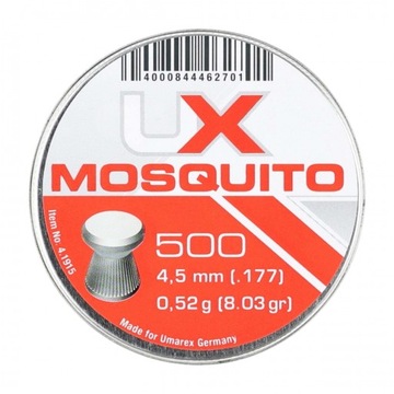 Śrut Diabolo UMAREX MOSQUITO 4,5 mm 500 szt. Płaski Tarczowy Ribbed
