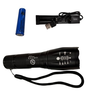 МОЩНЫЙ СВЕТОДИОДНЫЙ ЗУМ + УФ-ФОНАРЬ ДЛЯ ЯНТАРЯ