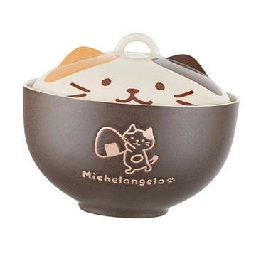 Ceramiczna miska do ramenu z pokrywką 550ml Miski na makaron instant do