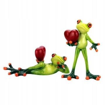 2x śliczna figurka żaby Cartoon miniaturowe