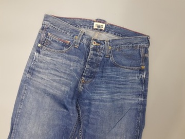 TOMMY HILFIGER klasyczne spodnie jeansy męskie 33/36 pas 88