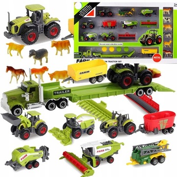Ciągnik Traktor MASZYNY ROLNICZE Zestaw farmer