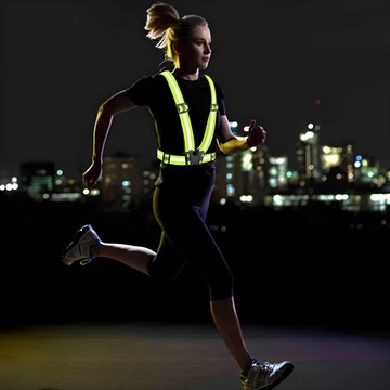 Светоотражающий ремень безопасности Велосипедный мотор Светоотражающий жилет ДОРОЖНЫЙ БЕГ СИЛЬНЫЙ