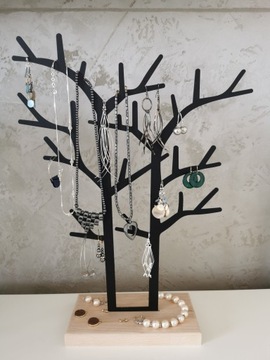 Dekoracyjny stojak na biżuterię drzewko na kolczyki ekspozytor 24 cm LOFT