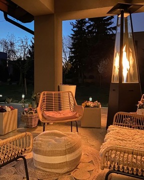 Ogrzewacz gazowy Umbrella stalowy czarny 12 kW kpl