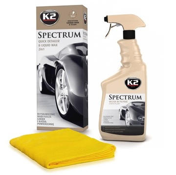 K2 SPECTRUM 700 ML Quick Detailer + mikrofibra