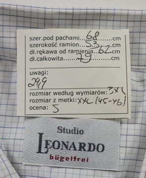 G21 A7 KOSZULA MĘSKA STUDIO LEONARDO XXXL