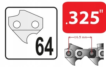 НАПРАВЛЯЮЩАЯ с 2 ПИЛЬНЫМИ ЦЕПЯМИ ДЛЯ ПИЛЫ HUSQVARNA 38 см 1,5 мм 325 футов