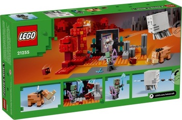 LEGO 21255 MINECRAFT BLOCKS — ЗАСАДКА НИЖНЕГО ПОРТАЛА + ПОДАРОЧНАЯ СУМКА