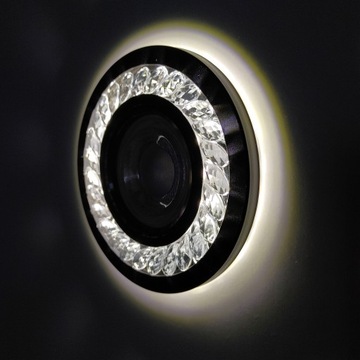 Галогенный стеклянный потолочный светильник, черный, GU10 LED STRIP