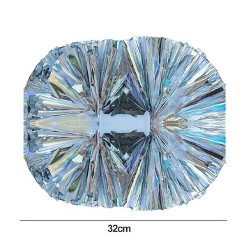 Двуглавый металлический помпон для черлидинга, цветочный шар