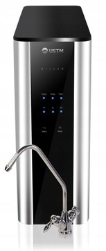 ФИЛЬТР ДЛЯ ВОДЫ ОБРАТНЫЙ ОСМОС USTM RO СЕРЕБРЯНЫЙ НОВЫЙ СТИЛЬ ЧЕРНЫЙ НОСИК