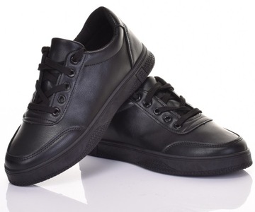 СПОРТИВНАЯ ОБУВЬ ЖЕНСКАЯ, КОЖАНЫЕ ТЕННИСНЫЕ ОБУВИ, ЧЕРНЫЕ