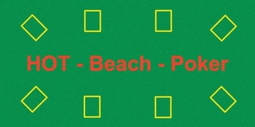 Ręcznik plażowy MATA do gry w pokera 140x70 cm