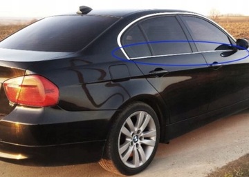 BMW 3 E90 SEDAN LIŠTA CHRÓM OKENNÍ BOČNÍ DVEŘE ZDOBENÍ DEKORATIVNÍ
