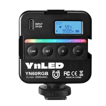 Светодиодный лаг yongnuoo yn60 rgb wb 2500k - 9500K USB -C панель