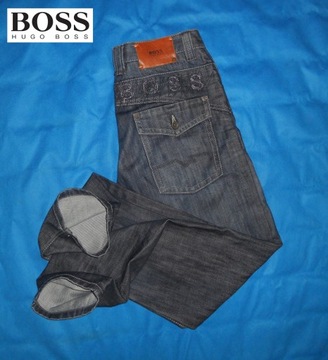 Hugo Boss Jeans Spodnie Męskie Prosty Krój 33/34