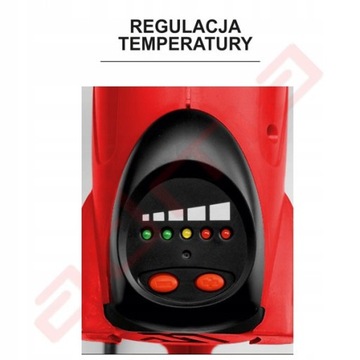 ЭЛЕКТРИЧЕСКАЯ ТЕПЛОВАЯ ПИСТОЛА 2000ВТ СВЕТОДИОДНЫЙ КОРПУС + НАСАДКИ