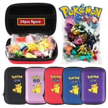 24 ШТ. ФИГУРКИ ПОКЕМОН ПИКАЧУ + КОРОБКА