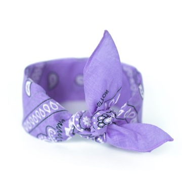 BANDANA BANDAMA MĘSKA DAMSKA NA TWARZ LAWENDOWA
