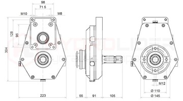 MULTIPLIKATOR 20KW 1:3.8 G-W GR2 GR3 WL HYDROLIDER