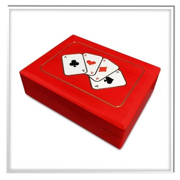 Коробка для игральных карт, деревянная