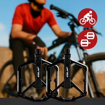 PEDAŁY ROWEROWE PLATFORMOWE ALUMINIUM PINY MTB BMX 9/16