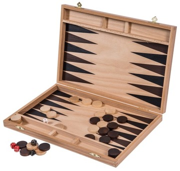 OUTLET - Backgammon z drewna 28 BASIC - Tryktrak