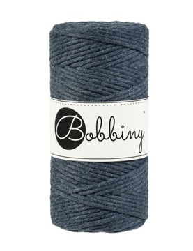 Sznurek do makramy Bobbiny 3 mm / Grafitowy