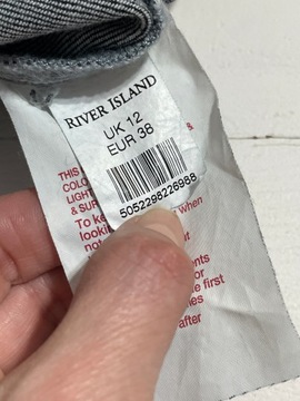 38 spodenki River Island granatowe M jeansy dżinsy bawełniane