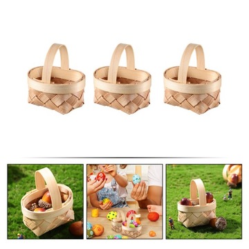 MINI KOSZE WIKLINOWE KOSZE NA CUKIERKI KOSZ TKANY