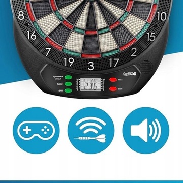 ПРОФЕССИОНАЛЬНЫЙ НАБОР ЭЛЕКТРОННАЯ ДАРТС ДОСКА С ДАРТСОМ
