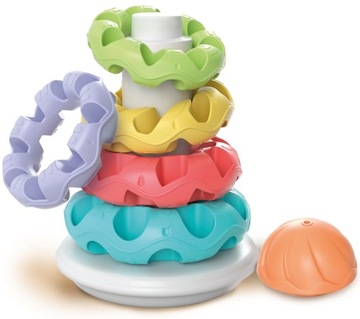 РАЗНОЦВЕТНАЯ БАШНЯ ДЛЯ ГОДОВОГО РЕБЕНКА СОРТИРОВКА ПИРАМИДА