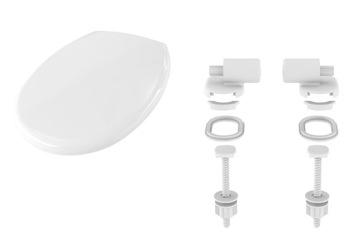 Санит-Пласт Каскада-Бис сиденье для унитаза с плавным закрыванием, дюропласт белый