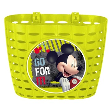 Koszyk rowerowy kosz na rower Mickey Mouse zielony