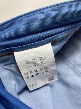 HUGO BOSS ORANGE slim fit niebieskie Chinosy Spodnie W 34 L 32