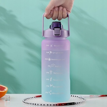 БУТЫЛКА ДЛЯ ВОДЫ 2Л БУТЫЛКА С ИЗМЕРЕНИЕМ GYM FITNESS мотивационная 2000мл