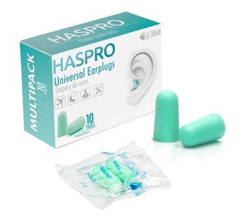 Haspro Stopery do Uszu Biuro Muzyka Sport 10 Par