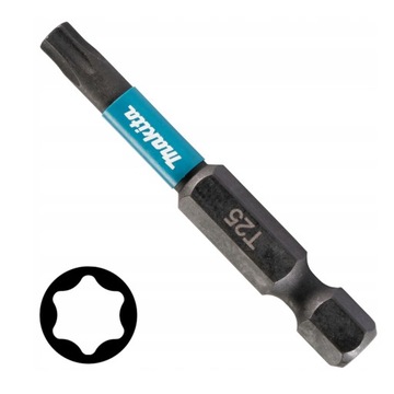 Bit udarowy do wkrętarki końcówka Torx T25 50 mm 1 szt. Makita E-12435-1